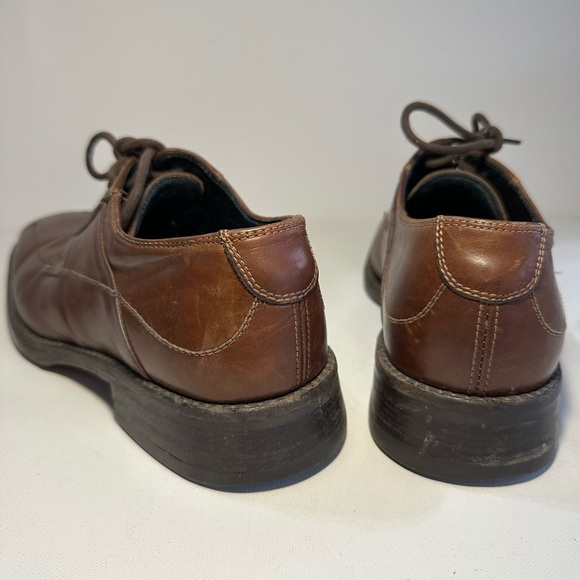 Bacco Bucci Men’s 9 Oxford Brown Leather Dress Shoes Made In Italy - Picture 10 of 15